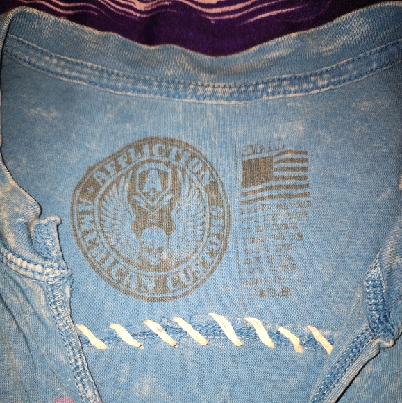 Affliction short sleeved v-neck shirt - Picture 3 of 5